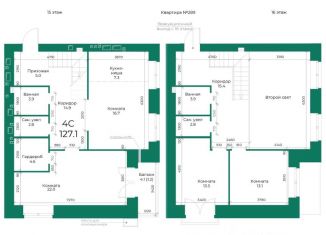 Продажа 3-комнатной квартиры, 127.1 м2, Барнаул, Индустриальный район