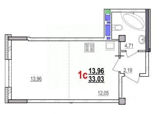 Продажа 1-ком. квартиры, 33.03 м2, Белгород, проспект Богдана Хмельницкого, 78А