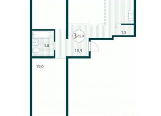 Продается 3-ком. квартира, 65.9 м2, Иркутск