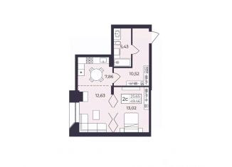 Продается 2-комнатная квартира, 49.46 м2, Дагестан