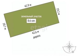 Продается земельный участок, 8.6 сот., село Смоленка