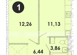1-ком. квартира на продажу, 34.5 м2, поселок Дзержинск, микрорайон Современник, 32