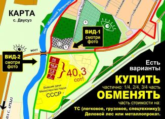 Продается земельный участок, 40.3 сот., СОТ Заречный