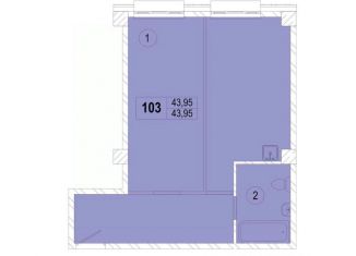 Продам 1-комнатную квартиру, 43.95 м2, Уссурийск, улица Хмельницкого, 9А