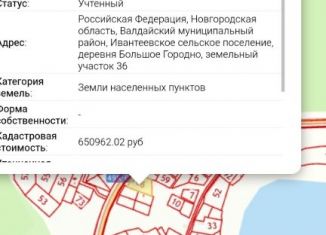Продаю участок, 32 сот., Новгородская область
