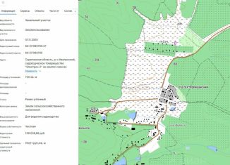 Продается земельный участок, 7.2 сот., Саратовская область
