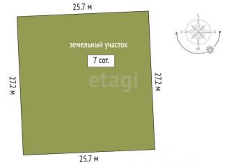 Земельный участок на продажу, 7 сот., Тюменская область, КП Вишня, 194