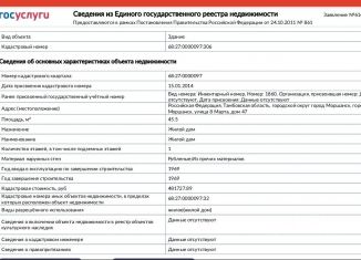 Продажа дома, 45.5 м2, Моршанск, улица 8 Марта, 47