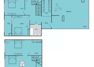 Продажа пятикомнатной квартиры, 212.53 м2, Ставрополь