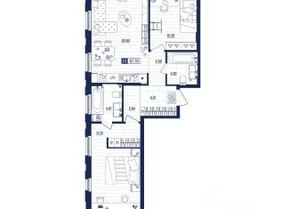 Продажа квартиры, 67.76 м2, Тула