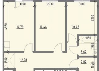 2-ком. квартира на продажу, 62.2 м2, Иркутск
