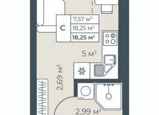 Продаю квартиру студию, 18.25 м2, Нижегородская область