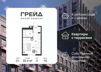 Продам квартиру студию, 22.4 м2, Краснодар