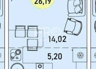 Квартира на продажу студия, 26.19 м2, Ярославль, Фрунзенский район