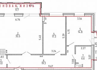3-комнатная квартира на продажу, 109.1 м2, Самара, метро Спортивная, 4-й проезд, 8А