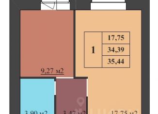 Продается однокомнатная квартира, 35.44 м2, Ярославль
