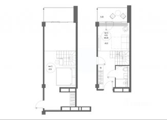 Продается 2-ком. квартира, 48.35 м2, Карачаево-Черкесия
