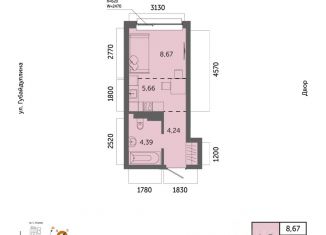 Продажа 1-ком. квартиры, 22.96 м2, Уфа, Советский район