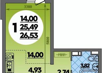 Продажа квартиры студии, 26.53 м2, Майкоп