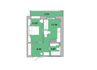 Продается 1-ком. квартира, 40.35 м2, Иркутск, Ленинский округ