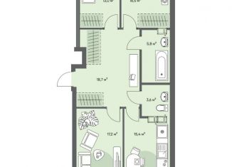 Продам трехкомнатную квартиру, 97.5 м2, Самара, метро Московская