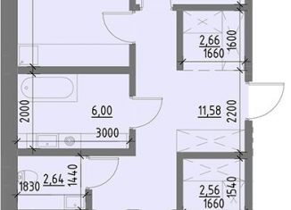 Продается 3-комнатная квартира, 82.3 м2, Иркутск