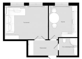 Продам 1-ком. квартиру, 41.63 м2, Дагестан, улица Графа Воронцова, 78скА-2