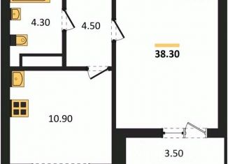 Продам однокомнатную квартиру, 38.3 м2, Воронежская область