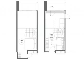 Продается двухкомнатная квартира, 43.55 м2, Карачаево-Черкесия