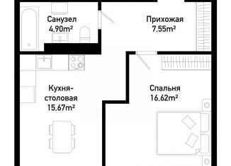 Продается однокомнатная квартира, 45.14 м2, Приморский край