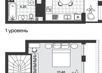 Продам двухкомнатную квартиру, 70.7 м2, Калининградская область