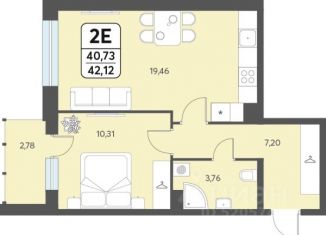 Продам 2-ком. квартиру, 42.12 м2, Архангельская область