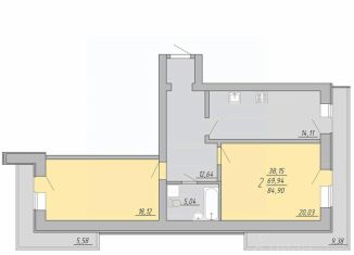 Продается 2-ком. квартира, 84.9 м2, Тверь