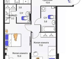 4-ком. квартира на продажу, 83.3 м2, Пермь, улица Карла Модераха, 7