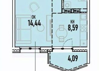 1-ком. квартира на продажу, 38.69 м2, Иркутская область