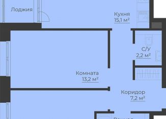 Продажа двухкомнатной квартиры, 57.6 м2, Рыбинск