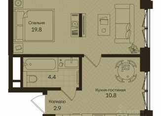 Продам однокомнатную квартиру, 37.9 м2, Москва, САО