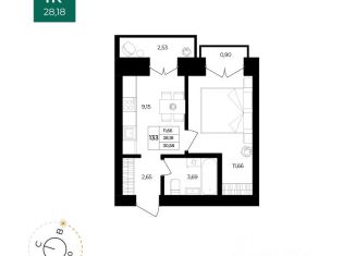 Продаю 1-ком. квартиру, 30.58 м2, Ярославль