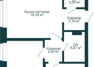 Продается 3-ком. квартира, 58.92 м2, Уфа, Октябрьский район