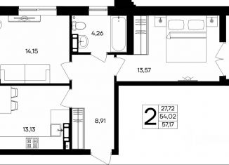 Продажа 2-ком. квартиры, 58 м2, Севастополь