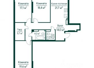 Продаю четырехкомнатную квартиру, 103.74 м2, Самара, метро Московская, Липецкая улица, 1