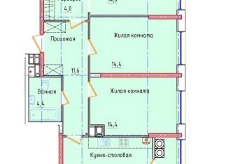 Продам 3-комнатную квартиру, 86 м2, Ставропольский край, улица 45-я Параллель, 52А
