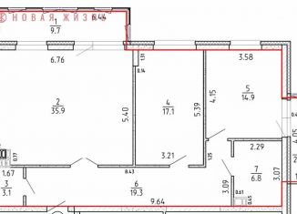 Продам 3-комнатную квартиру, 109.7 м2, Самара, метро Спортивная, 4-й проезд, 8А