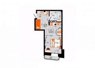 Продам 1-ком. квартиру, 32.03 м2, Владивосток