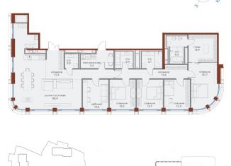 Продажа многокомнатной квартиры, 210.1 м2, Москва, метро Павелецкая