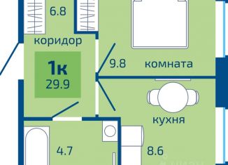 Продажа 1-ком. квартиры, 29.9 м2, Пермь, Мотовилихинский район