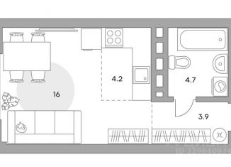 Продам квартиру студию, 29 м2, Уфа