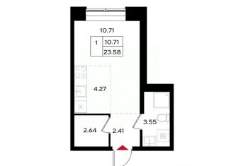 Продаю 1-комнатную квартиру, 23.4 м2, Пермь, Дзержинский район