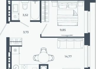 2-комнатная квартира на продажу, 31.87 м2, Астрахань, Советский район