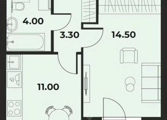 1-комнатная квартира на продажу, 34.2 м2, Пермь